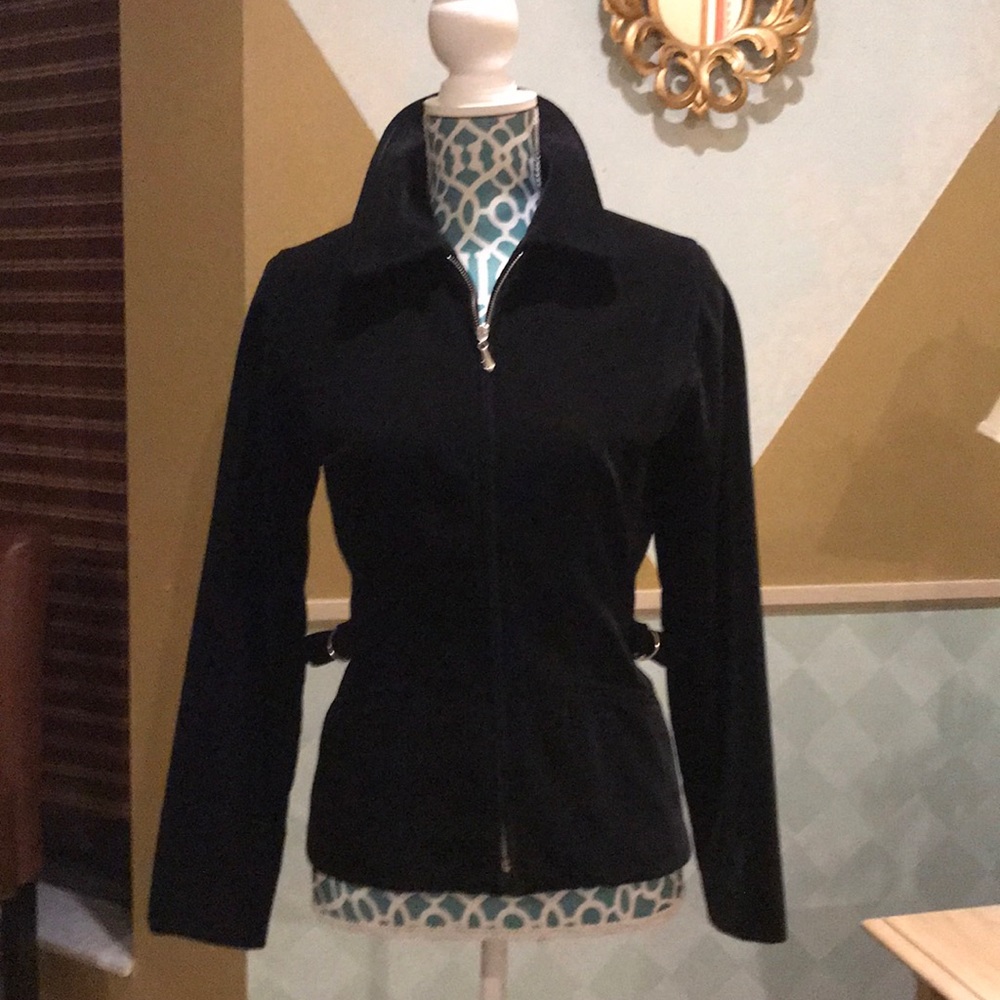 Ann Taylor Black Velvet Jacket Size XS